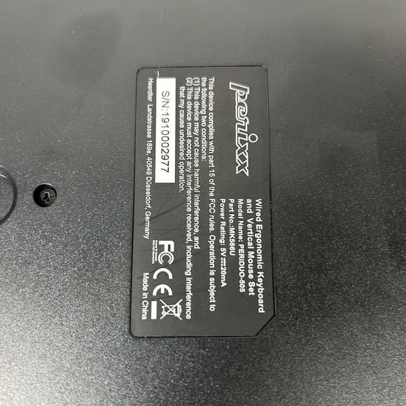 Perixx Periduo-505 Wired USB Ergonomic Split Keyboard Tested an Works *read - Picture 7 of 7